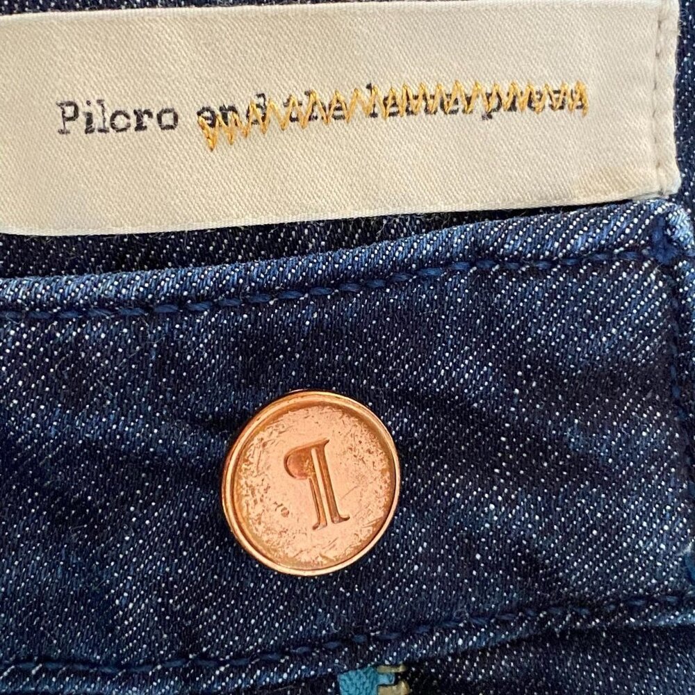 Pilcro and the Letterpress Womens Jeans Size 27 Fit Stet Dark Wash Cotton - Picture 4 of 15
